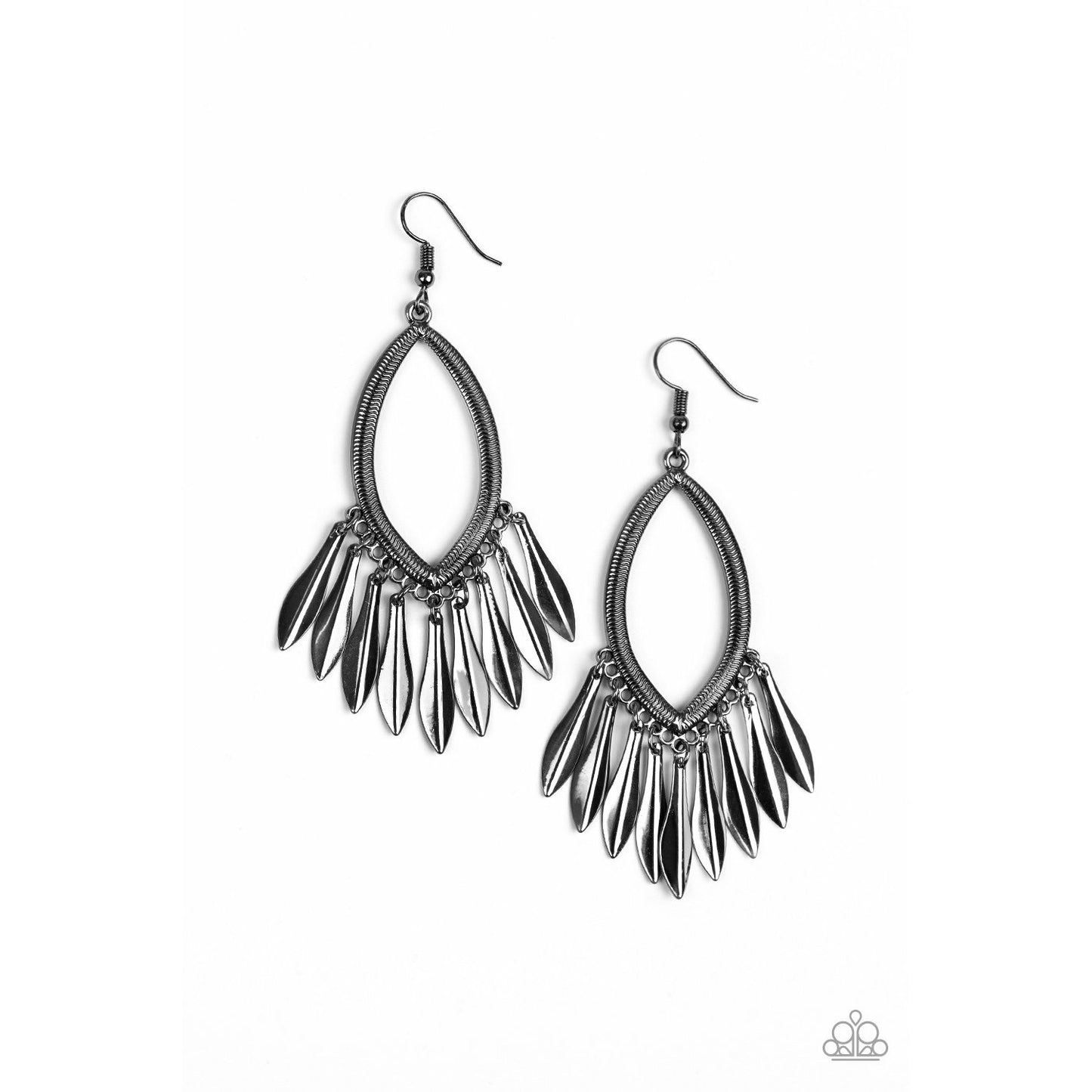 My FLAIR Lady - Black earrings (Jewelry)