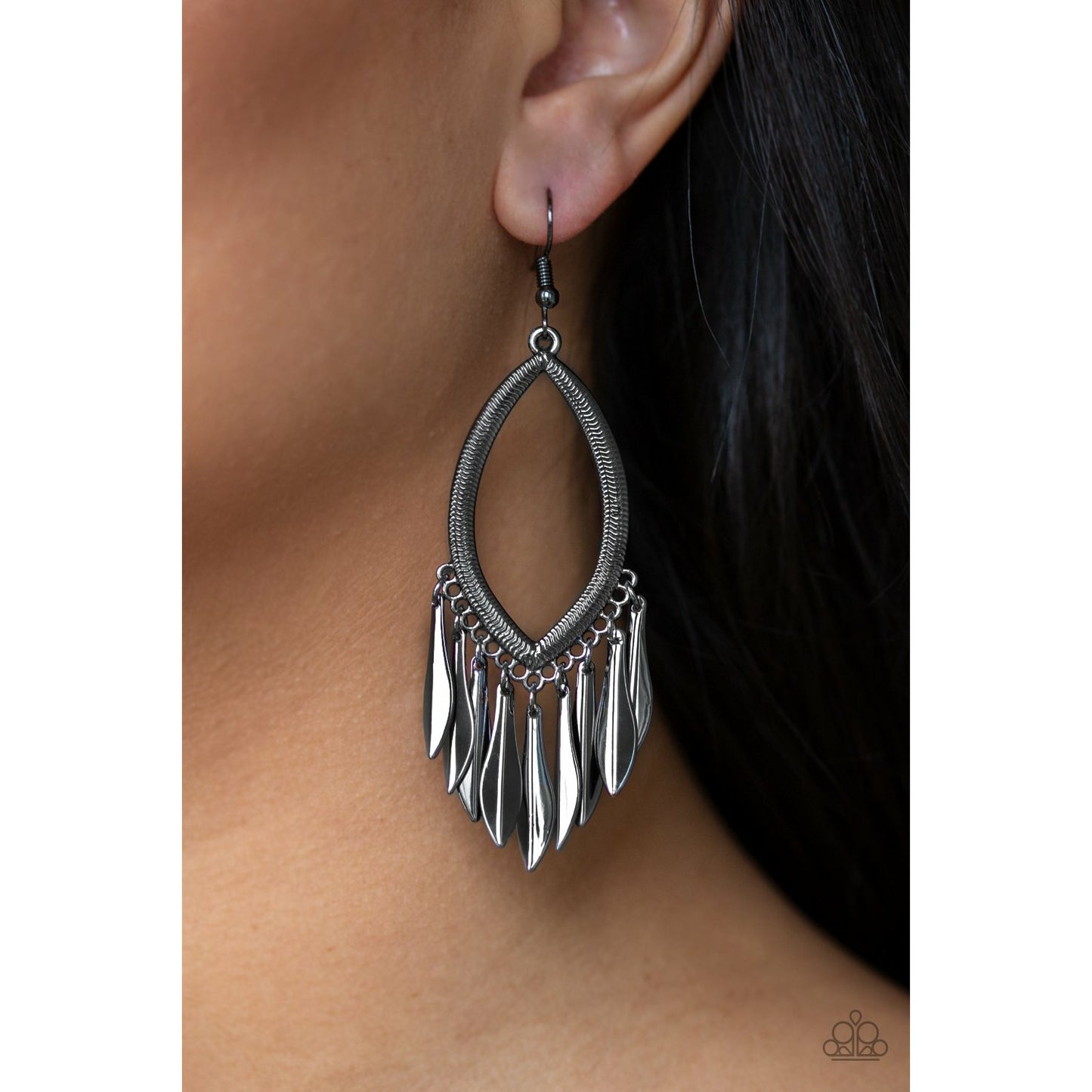 My FLAIR Lady - Black earrings (Jewelry)