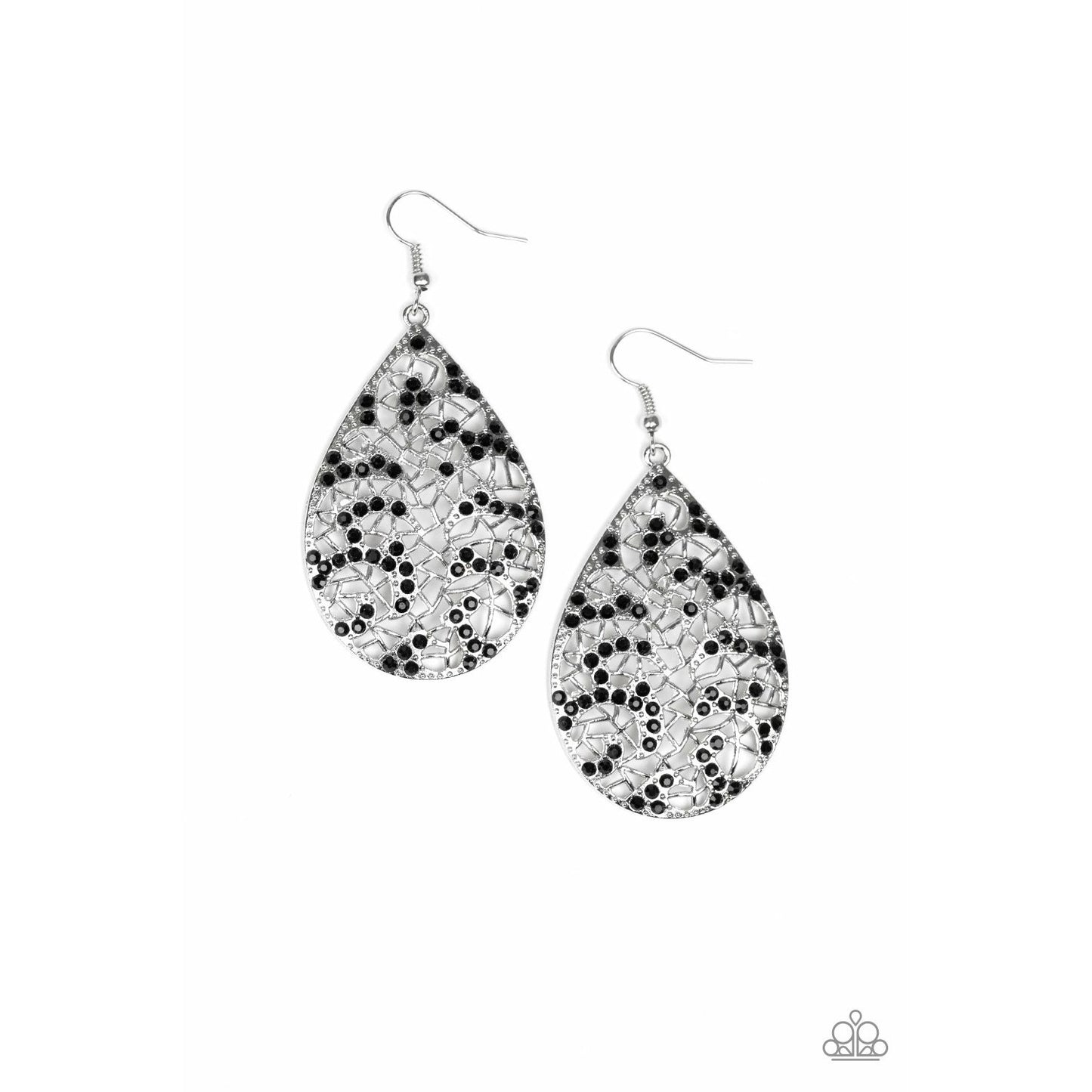 Hustle and Bustle - Black Earrings (Jewelry)