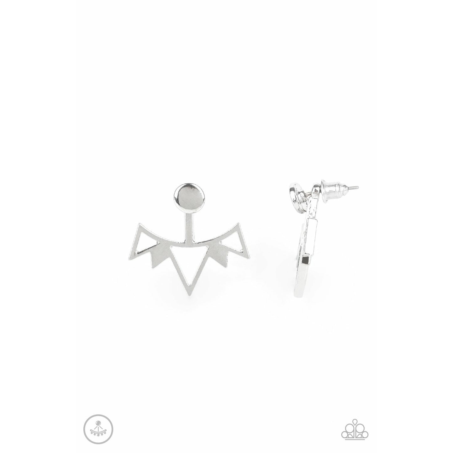 Like A Flash - Silver Earrings (Jewelry)