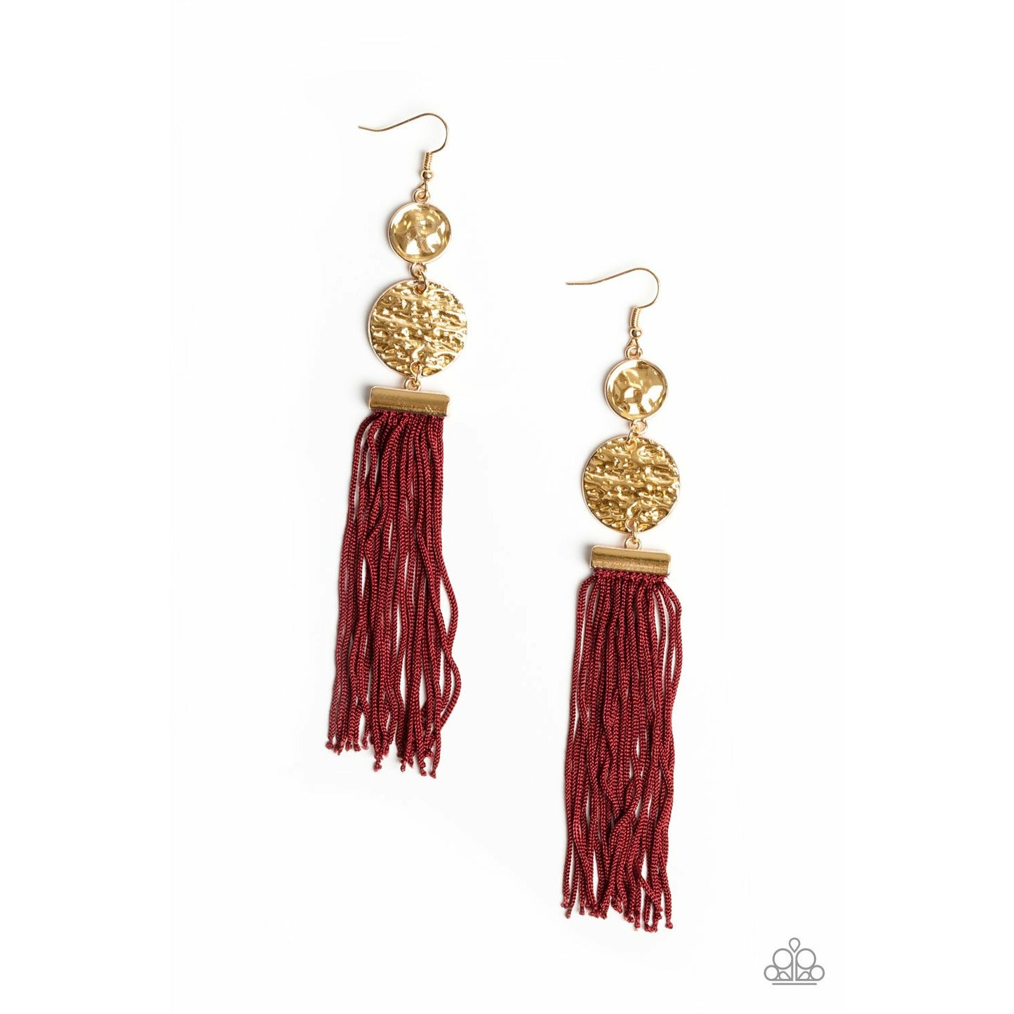 Lotus Gardens - Red earrings