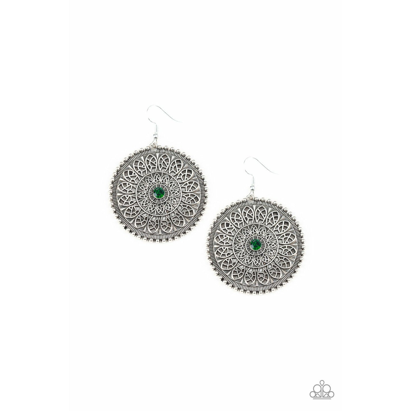 WHEEL and Grace - Green earrings (Jewelry)