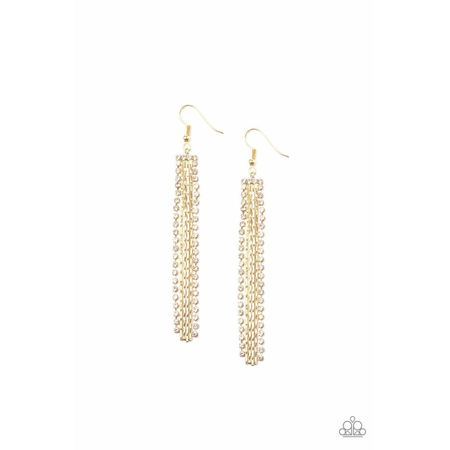 Starlit Tassels - Gold earrings (Jewelry)