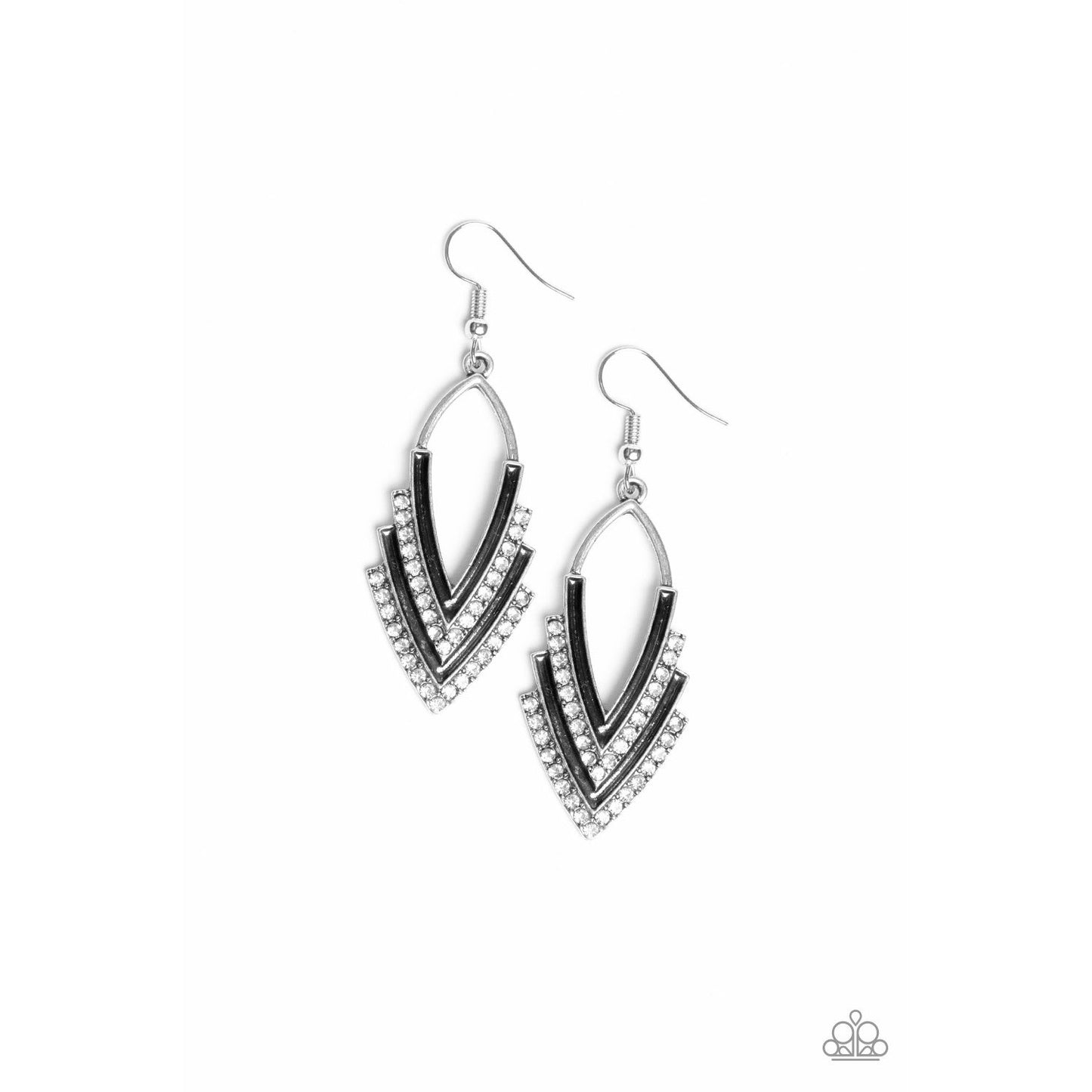 Tour de Force - White Earrings (Jewelry)
