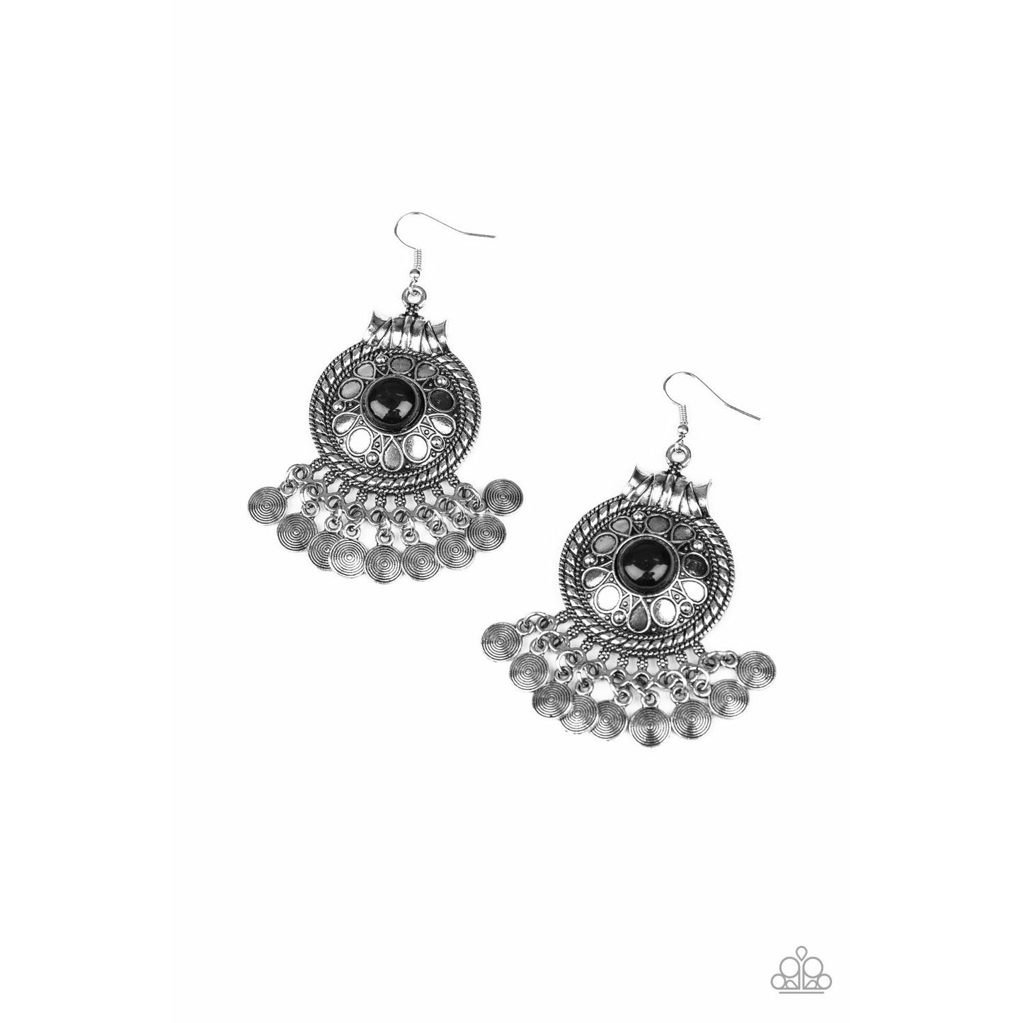 Rural Rhythm - Black earrings (Jewelry)