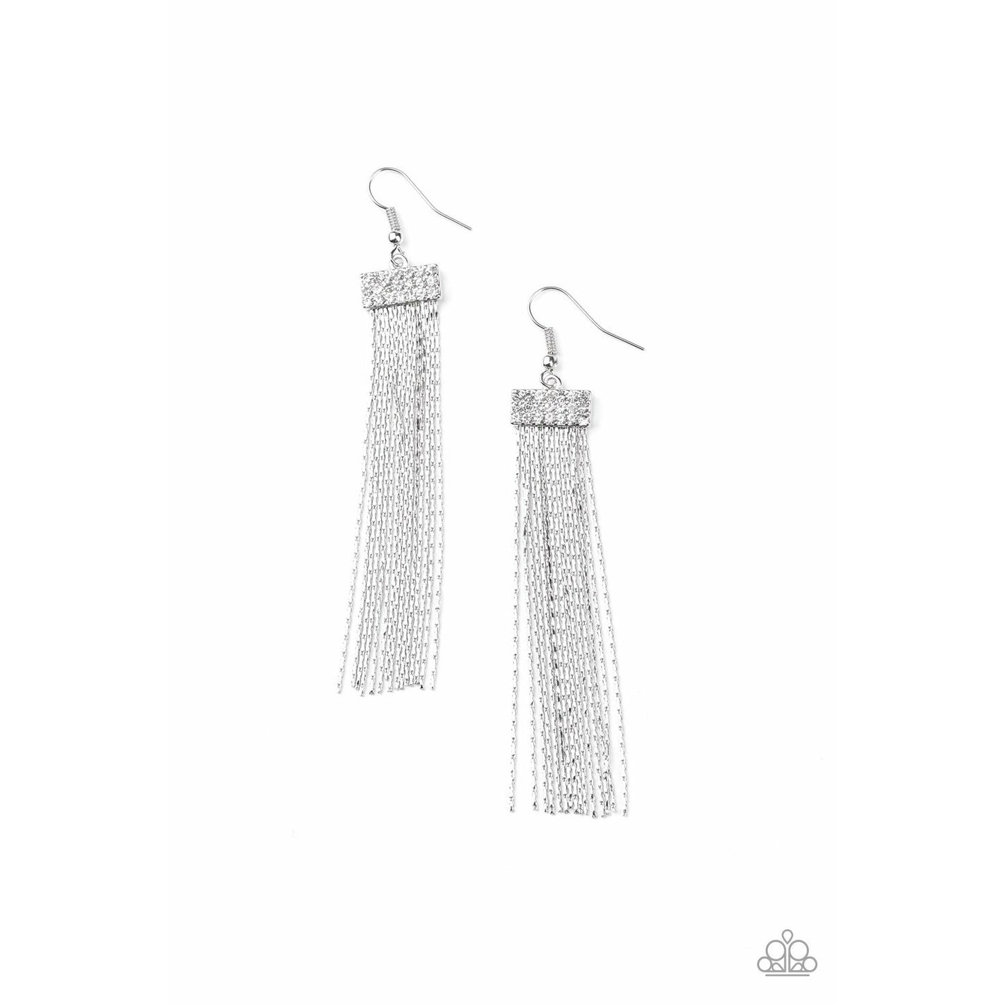 Twinkling Tapestry white earrings (Jewelry)