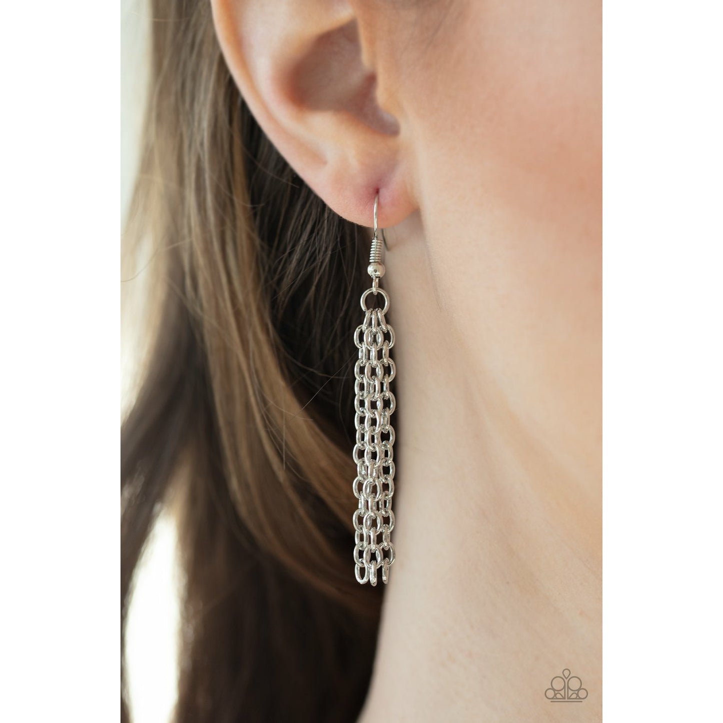 Glitzy Glow - Silver necklace (Jewelry)