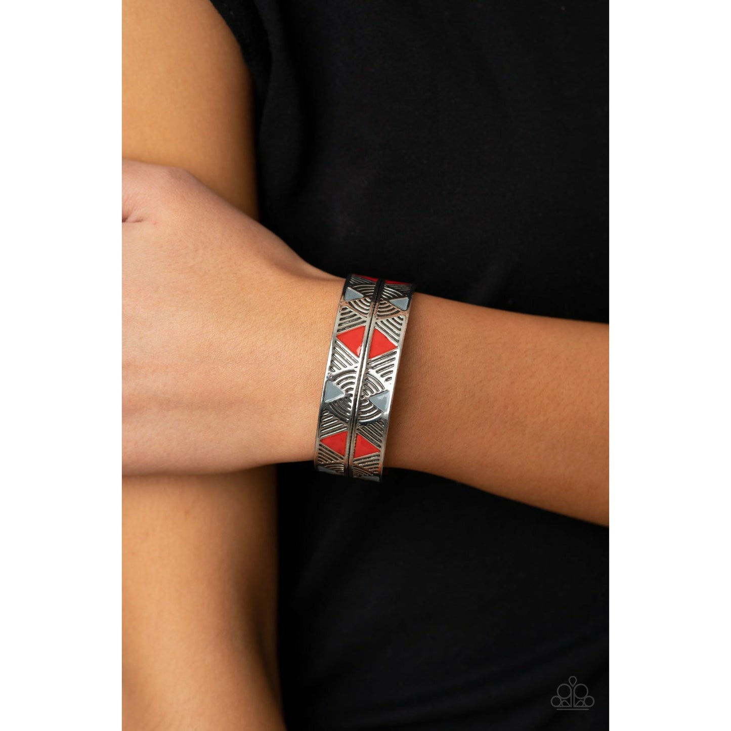Hidden Glyphs - Red bracelet (Jewelry)