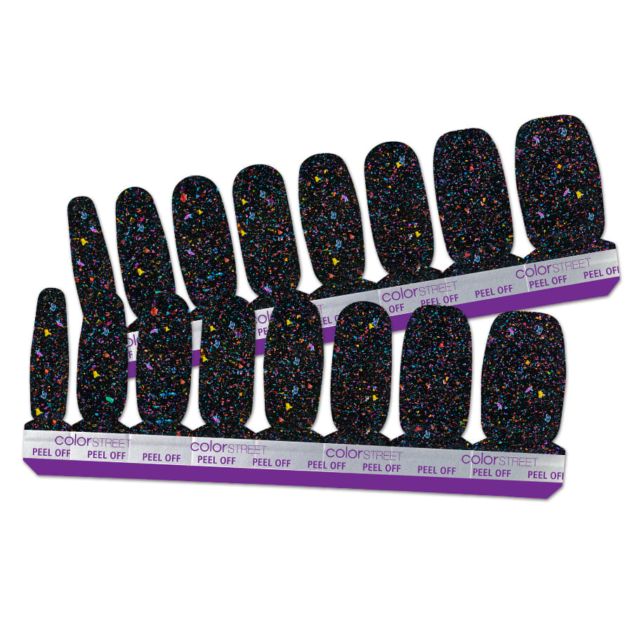 Color street gleam on nail polish strips