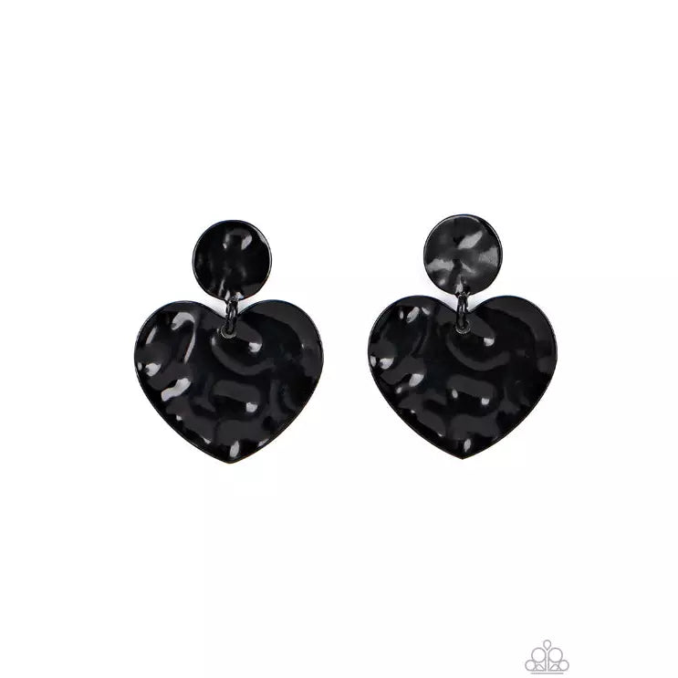 Just a little crush black earrings (Earrings)