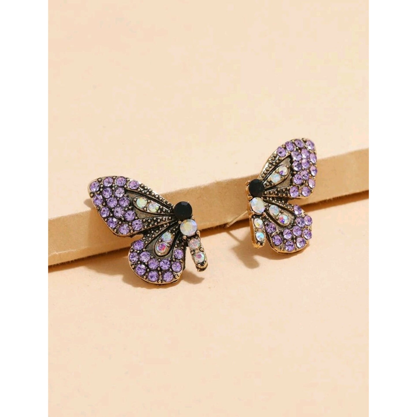Rhinestone Butterfly earrings (Jewelry)