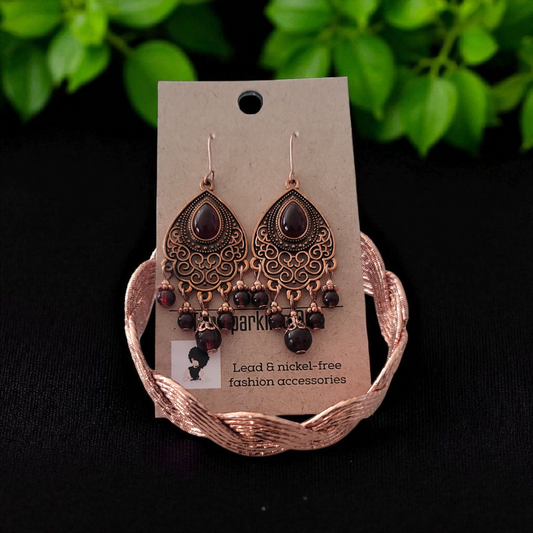 Cran-copper bracelet & earring set (Jewelry Sets)