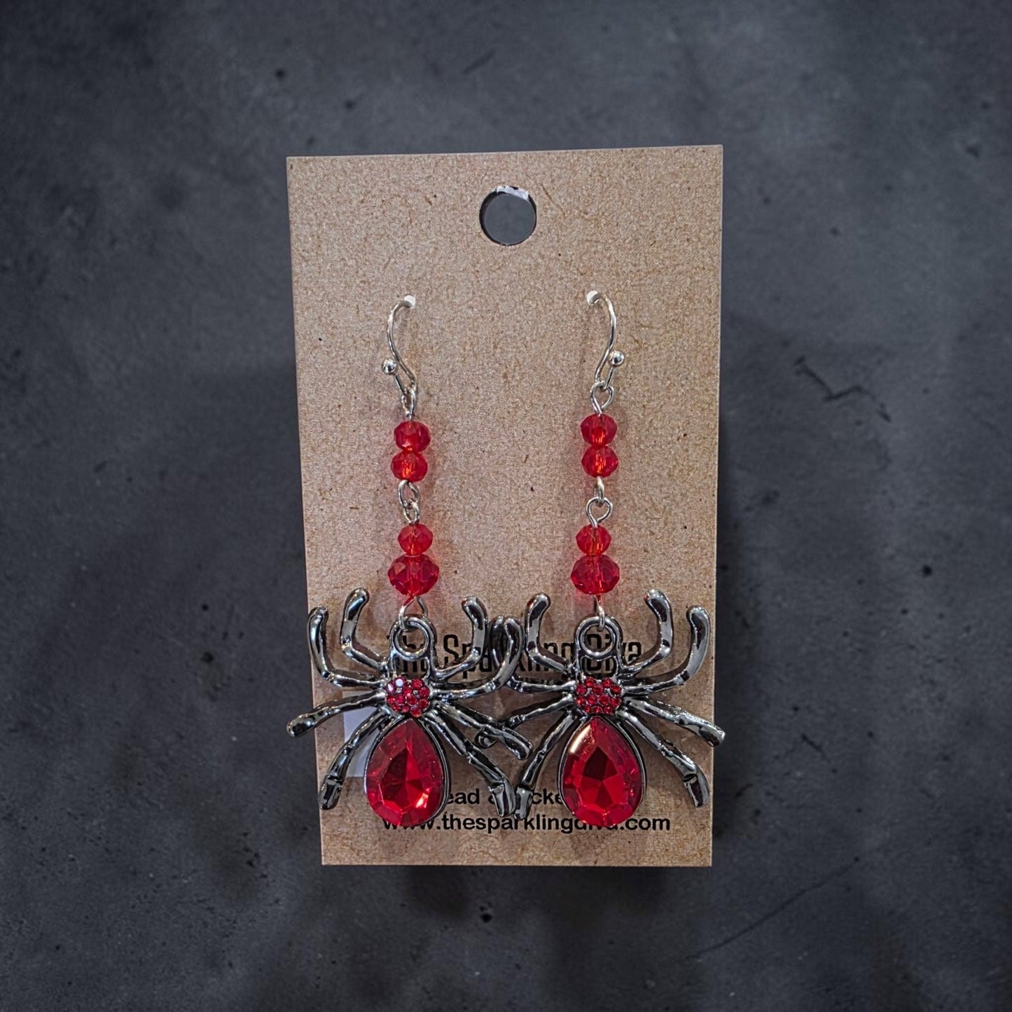 Itsy-bitsy spider earrings