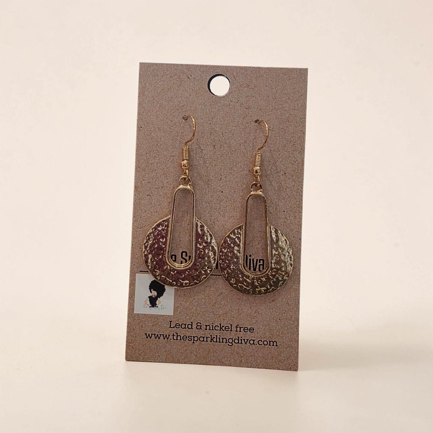 Hammered delight earrings