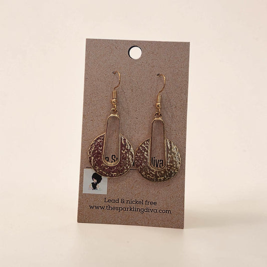 Hammered delight earrings
