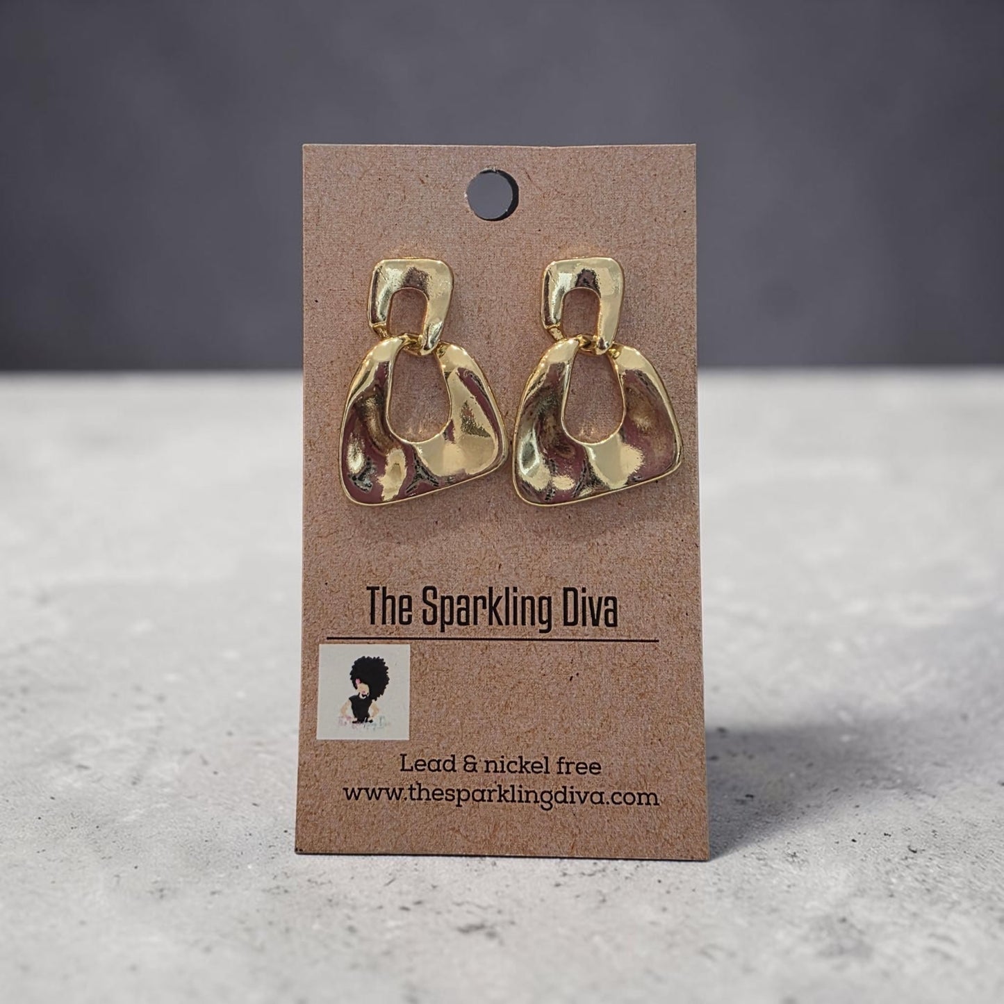 A Golden specktical earrings