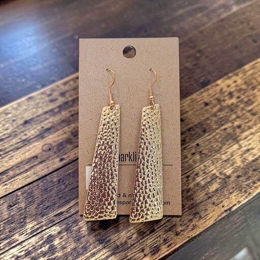 Golden replica earrings