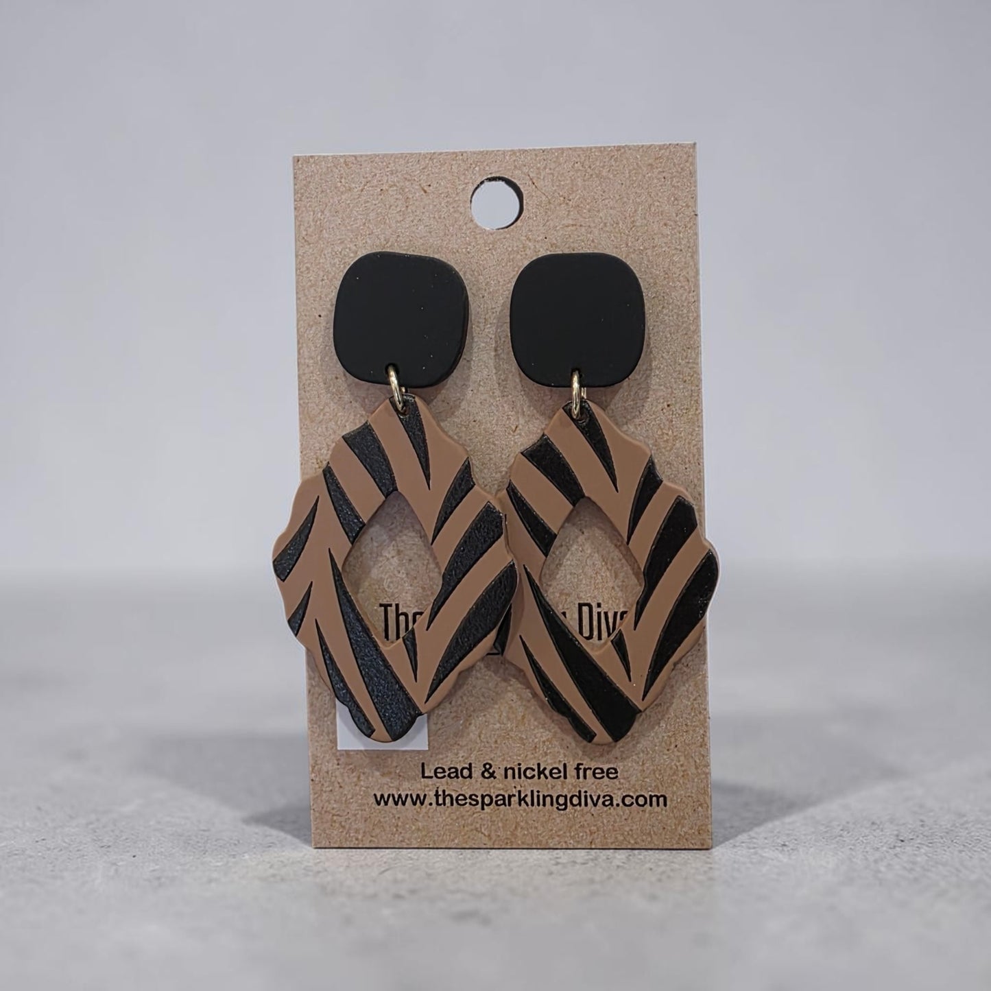 Tiger stripe earrings
