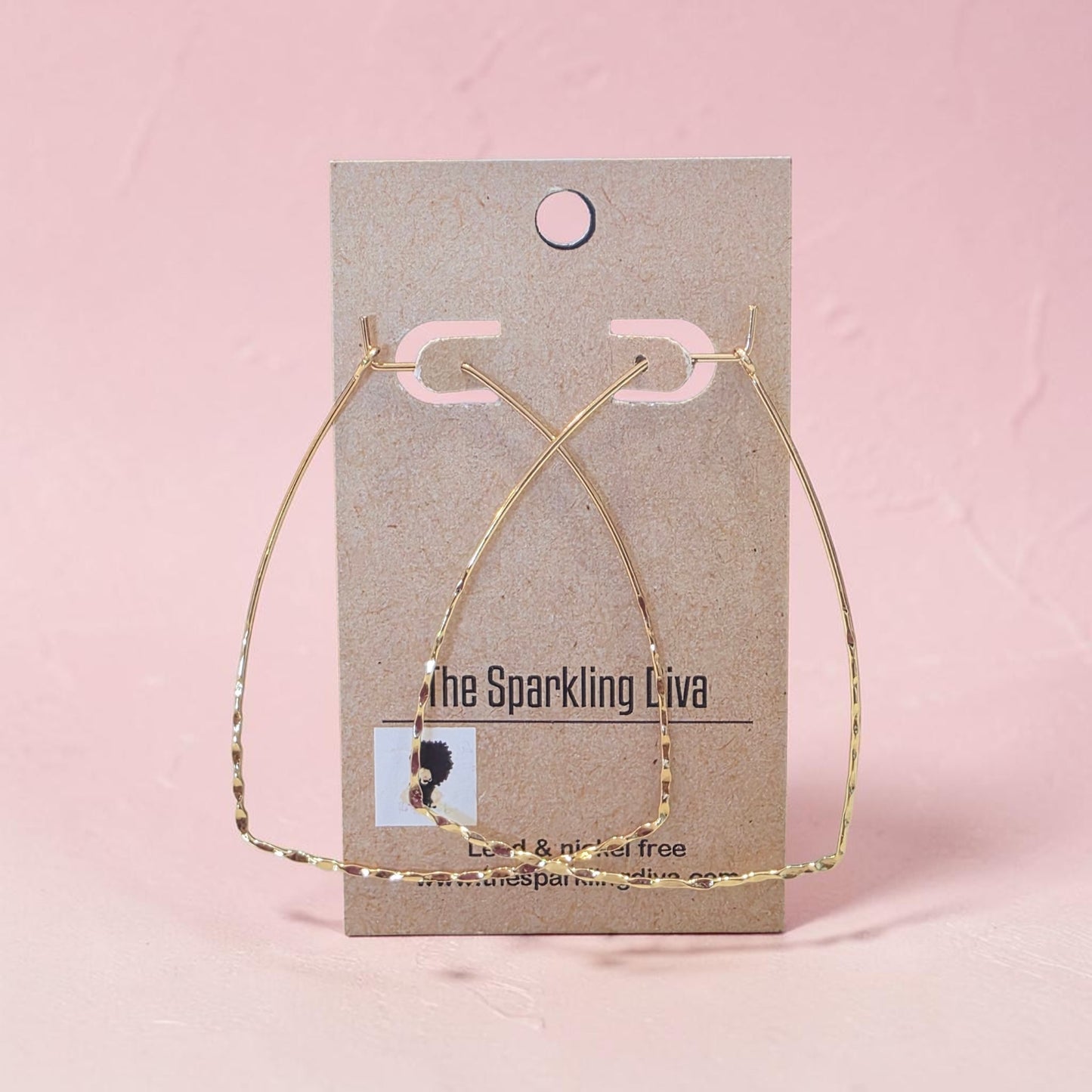 Golden bell bottom earrings