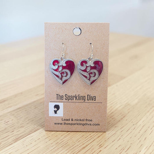 Noble heart earrings