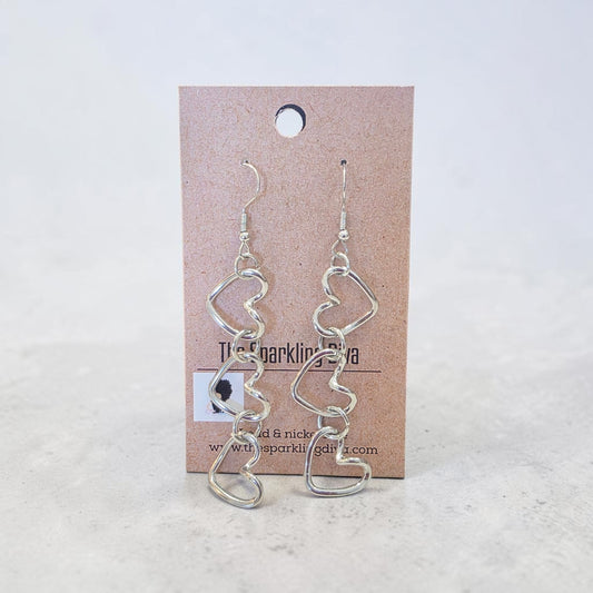 Heart to heart earrings
