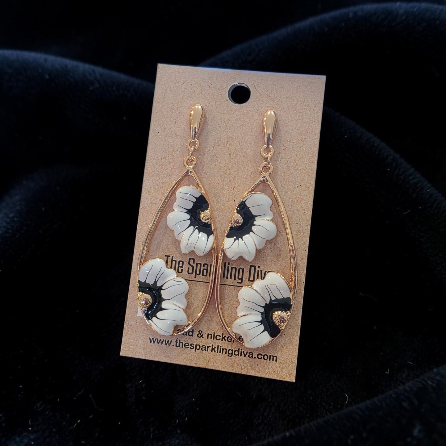 Floral parade earrings