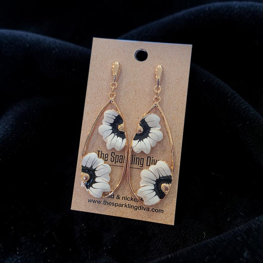 Floral parade earrings