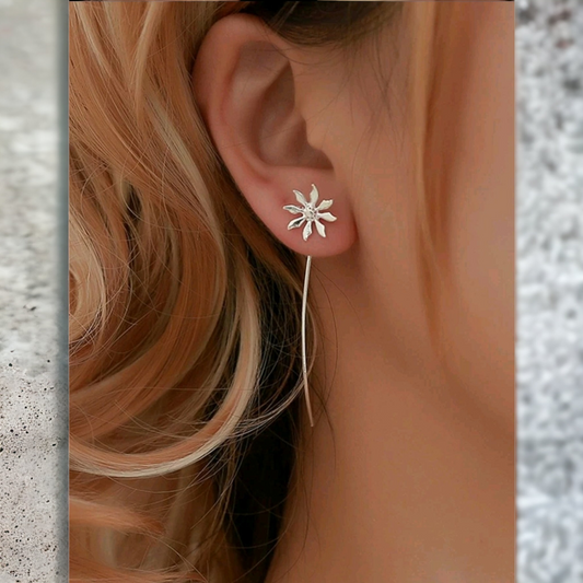 Floral stem earrings (Earrings)