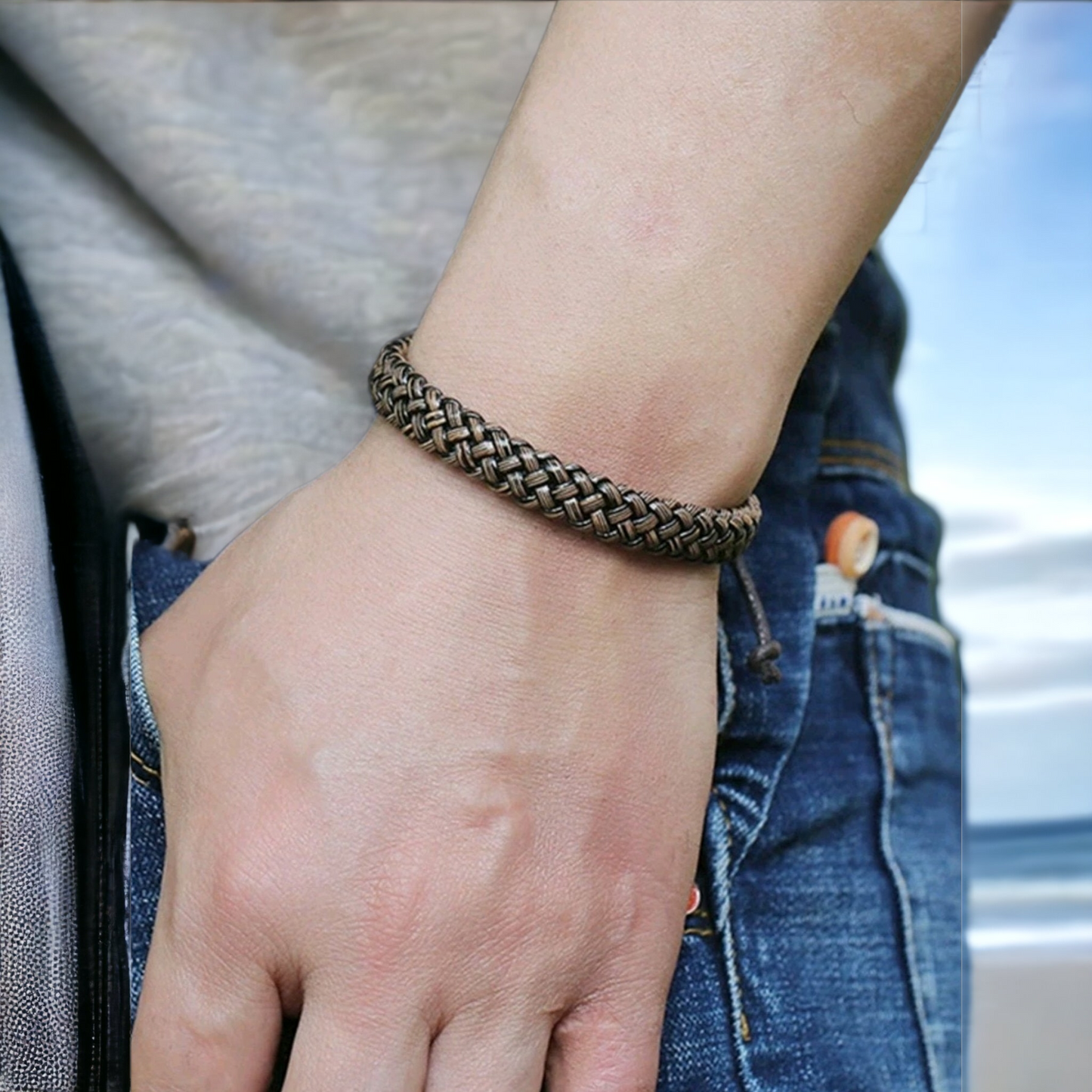 Basket weave urban bracelet
