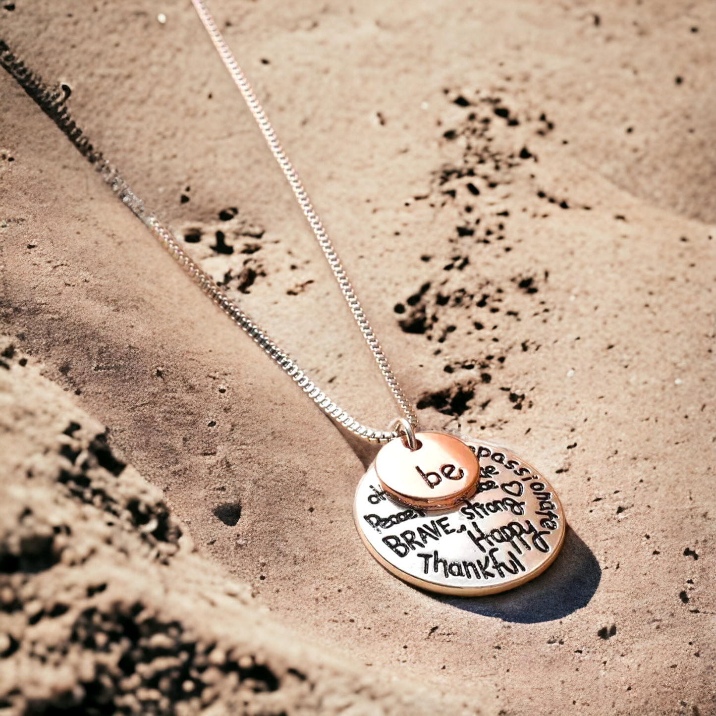 Be Brave and courageous necklace