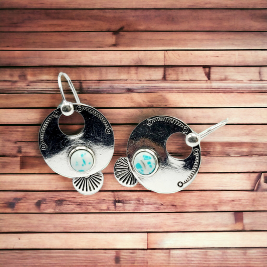 Blue orbit earrings (Earrings)