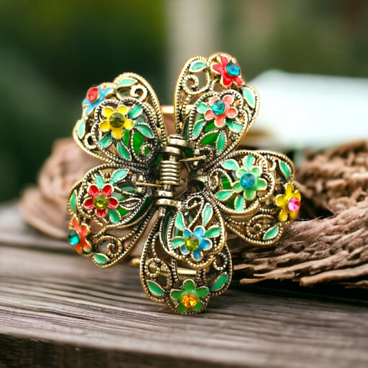 Bouquet hair claw clip