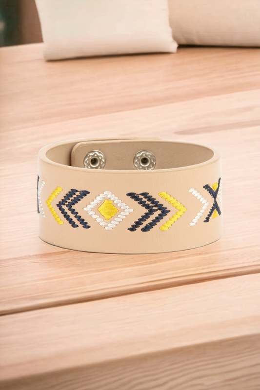 Cliff Glyphs - Yellow bracelet (Jewelry)