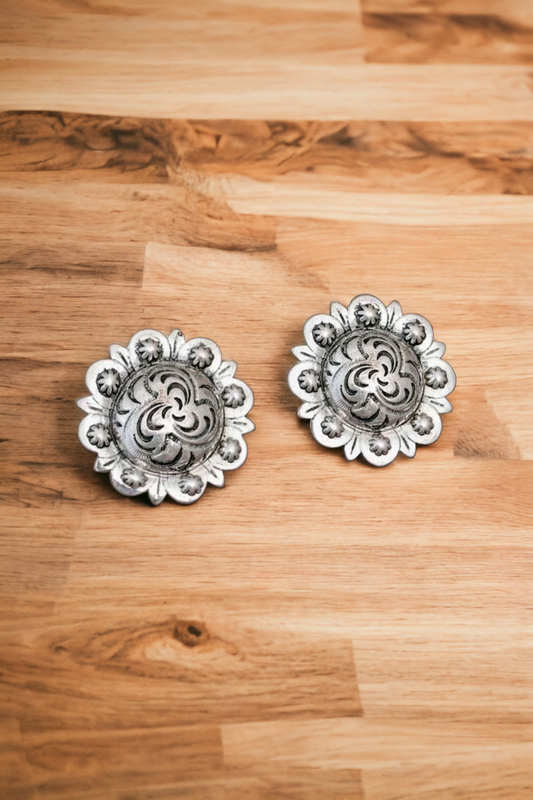 Country medallion earrings (Jewelry)