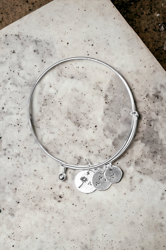 Dreamy Dandelions - Silver bracelet (Jewelry)