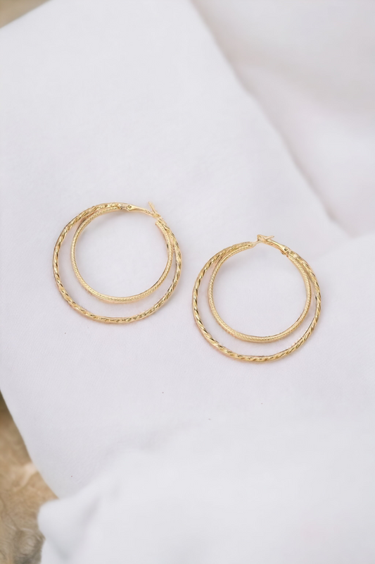 Covering all bases hoop earrings (Jewelry)