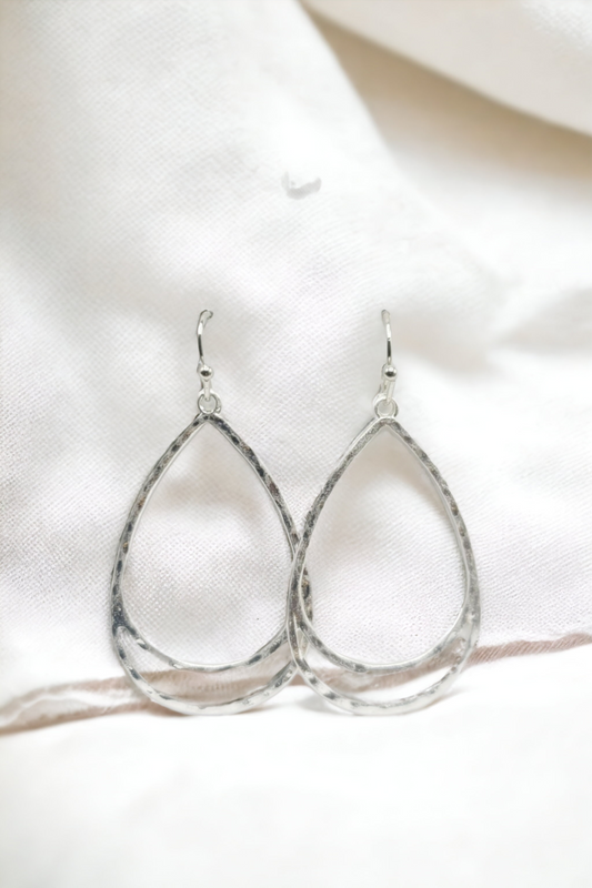 Double dipping silver earrings (Earrings)