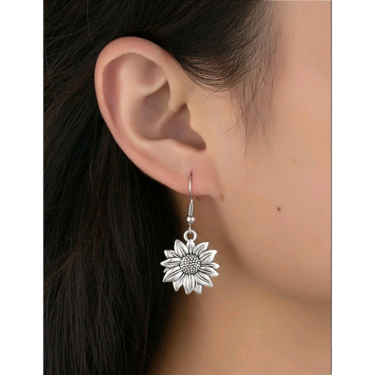 Golden Sunflower earrings (Jewelry)