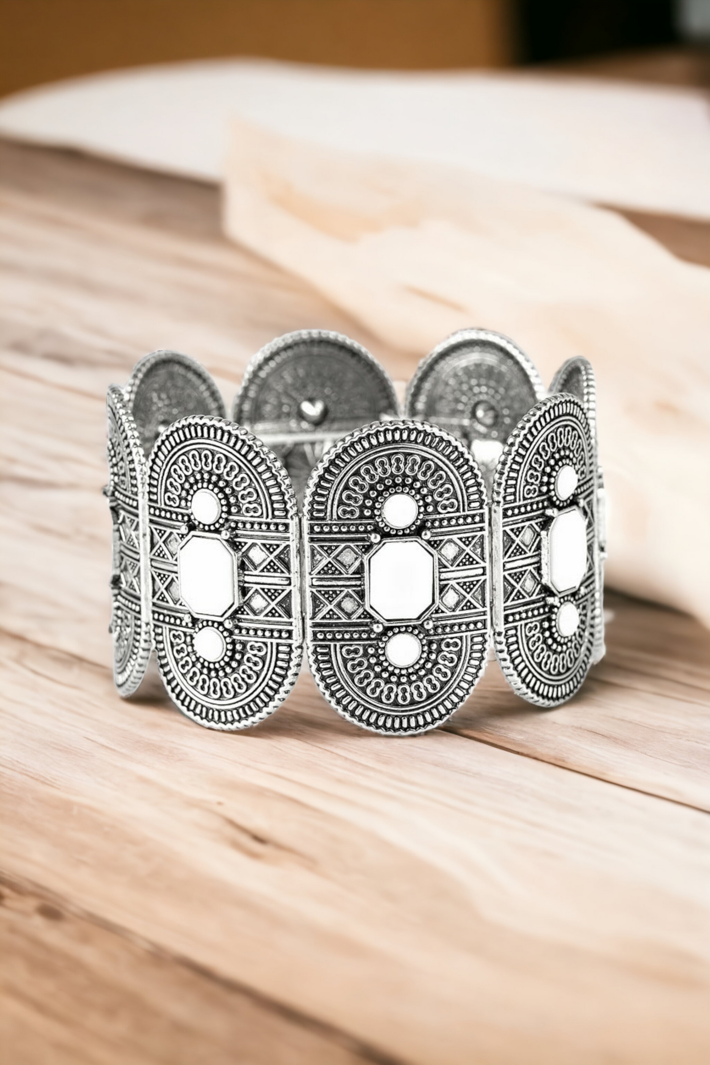 Turn Up The TROPICAL Heat - White bracelet