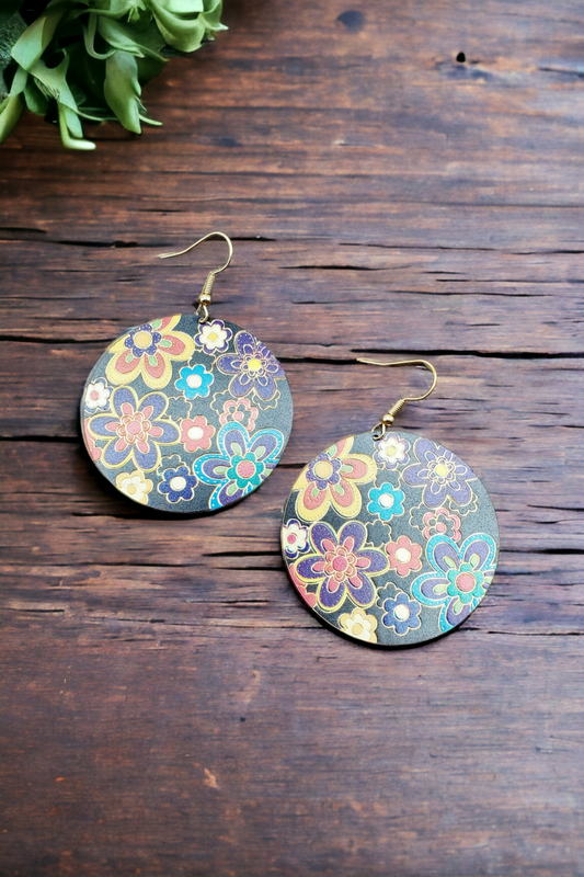 Flower power - black (Jewelry)