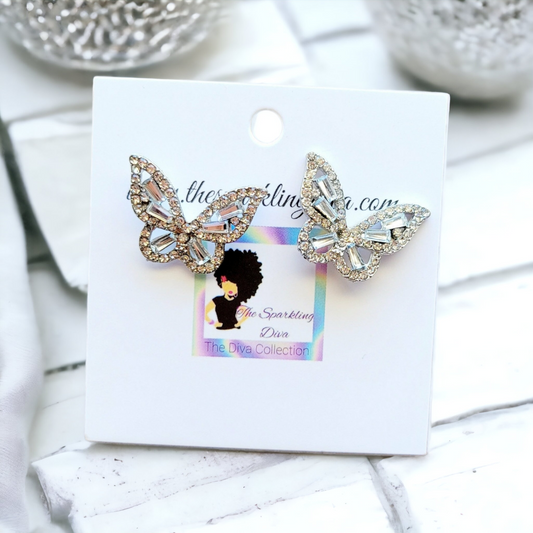 Glass Butterfly earrings (Jewelry)