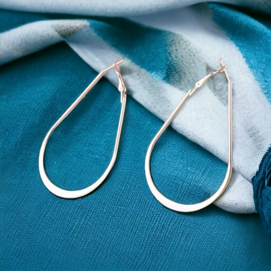 Water drop hoops (Jewelry)