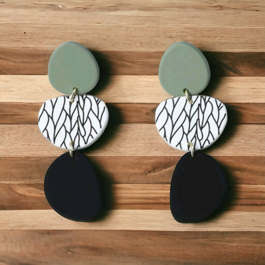 Stacked in your favor earrings (Earrings)