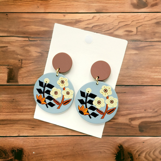 Fall flower earrings (Jewelry)