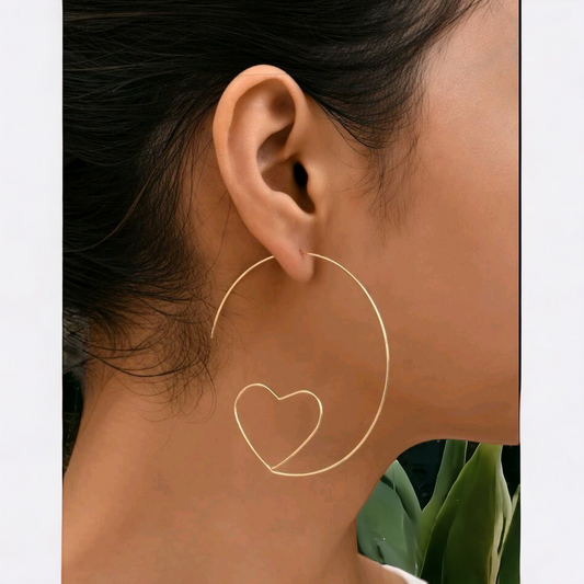 The circle of love gold earrings (Jewelry)
