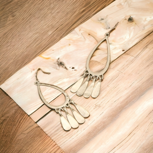 Silver & free dangle earrings (Earrings)