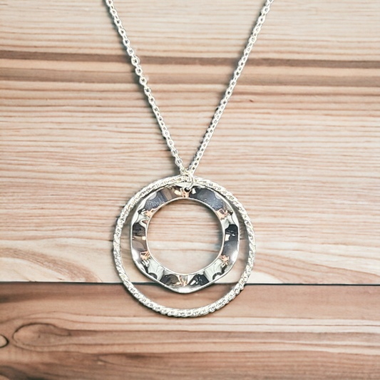 Silver relic necklace set (Earrings)