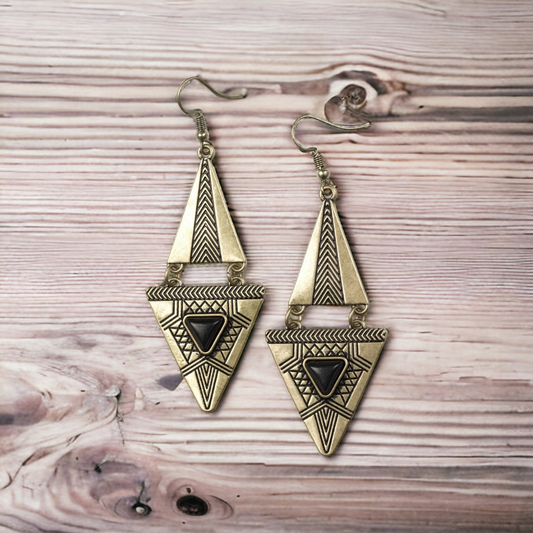 El Paso Edge - Brass Earrings (Jewelry)