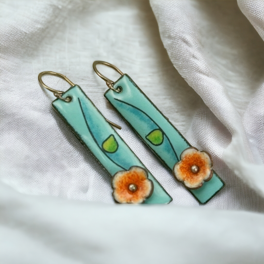 Sweet poppy earrings (earrings)
