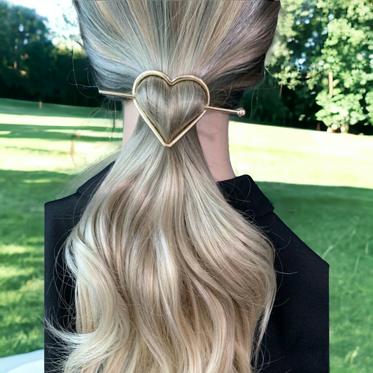 Heart hair pin